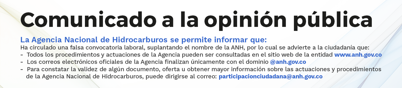 2021 Comunicado a la opinion publica - Falsa convocatoria laboral