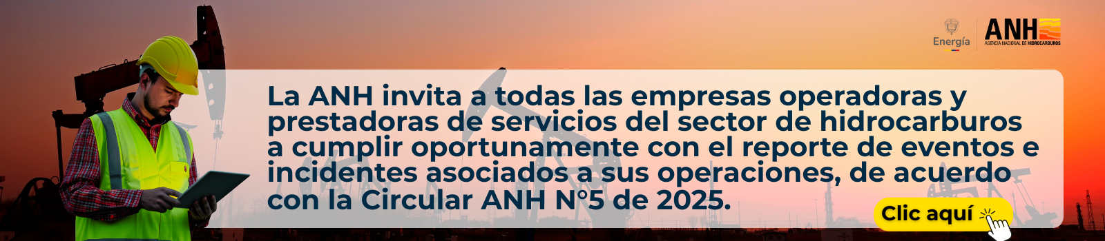 2026_08_10 Banner Reporte de Eventos e Incidentes en Operaciones de Hidrocarburos