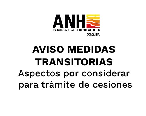AVISO-MEDIDAS TRANSITORIAS