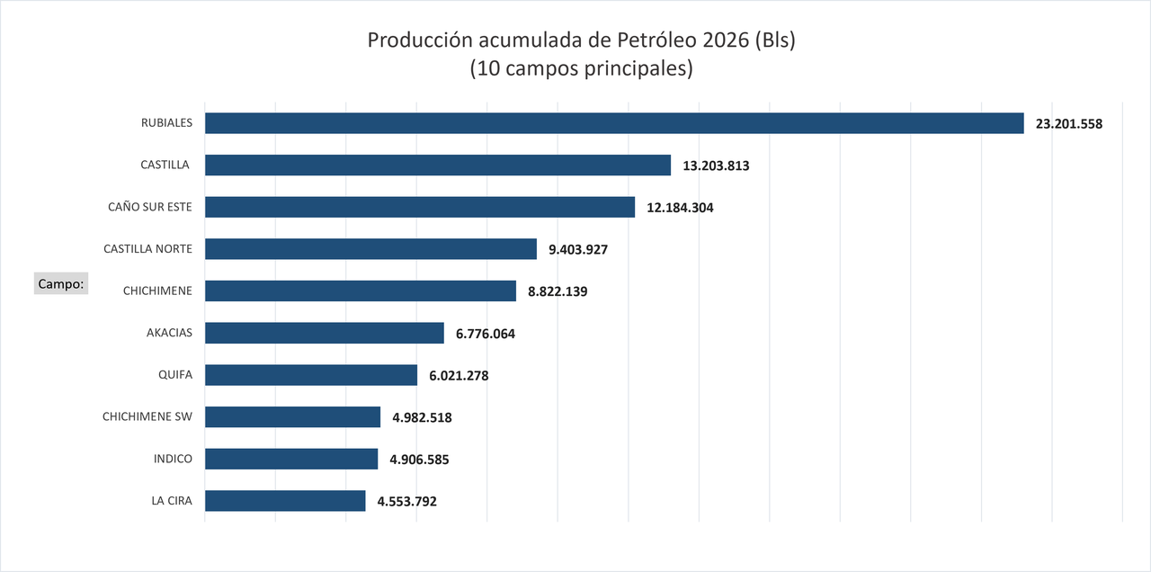 PRINCIPALES CAMPOS PRODUCTORES