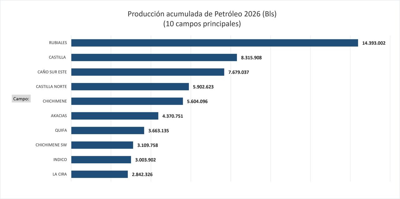 PRINCIPALES CAMPOS PRODUCTORES